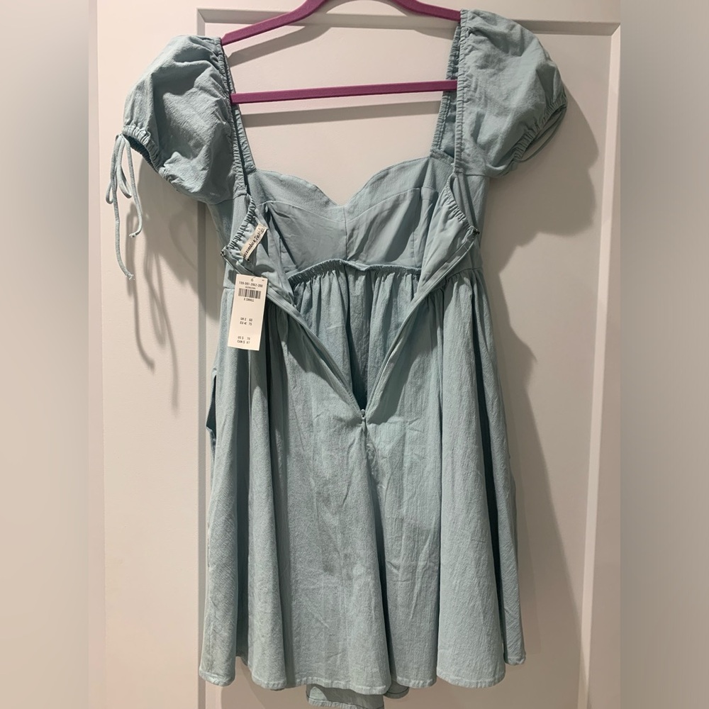 Babydoll blue mini dress - Picture 5 of 6